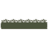 Vidaxl gazonranden 10 pcs olijf groen 103 x 0,05 x 22 cm staal