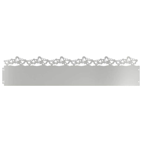 Vidaxl gazonranden 10 pcs zilver 103 x 0,05 x 22 cm