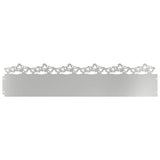 Vidaxl gazonranden 20 pcs zilver 103 x 0,05 x 22 cm