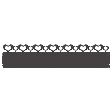 Vidaxl gazonranden 20 pcs zwart 103 x 0,05 x 22 cm staal