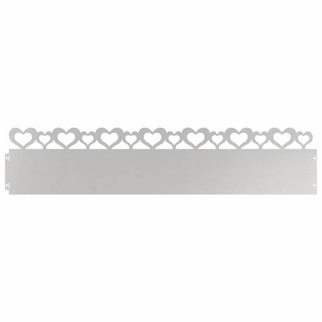 Vidaxl gazonranden 30 pcs zilver 103 x 0,05 x 22 cm roestvrij staal
