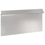 Vidaxl slakkenhekje 16 pcs zilver 50 x 3,5 x 25 cm roestvrij staal