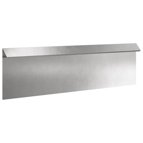 Vidaxl slakkenhekje 16 pcs zilver 100 x 3,5 x 25 cm roestvrij staal