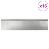 Vidaxl slakkenhekken 20 pcs zilver gegalvaniseerd staal