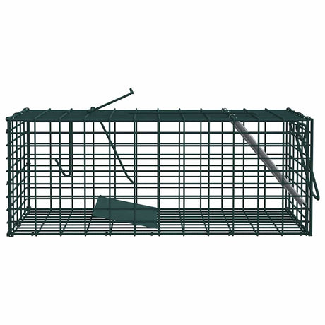 Vidaxl dierenvallen groen 31 x 13 x 12cm staal