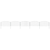 Vidaxl vijverhekken set 5 pcs groen 100 x 50 cm staal