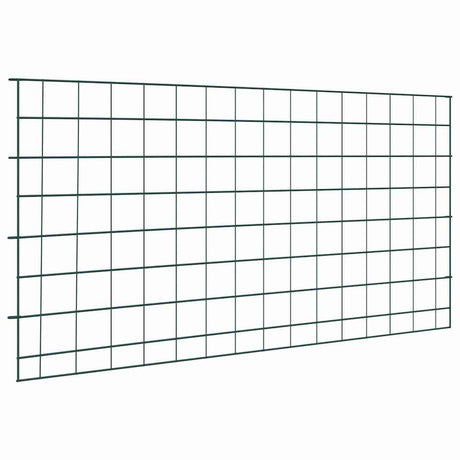 Vidaxl vijverhekken set 5 pcs groen 100 x 50 cm staal