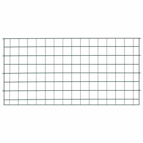 Vidaxl vijverhekken set 5 pcs groen 100 x 50 cm staal