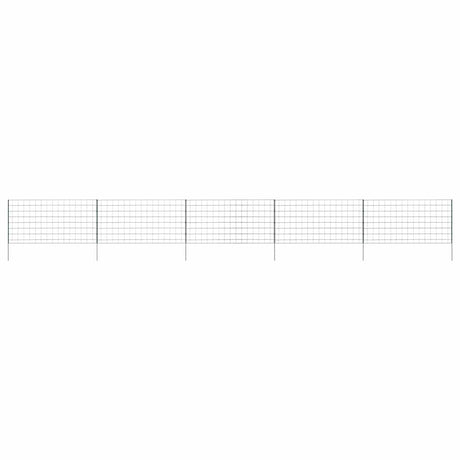 Vidaxl vijverhekken set 5 pcs groen 100 x 50 cm staal