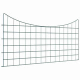 Vidaxl vijverhekken set 5 pcs groen 100 x 50 cm staal