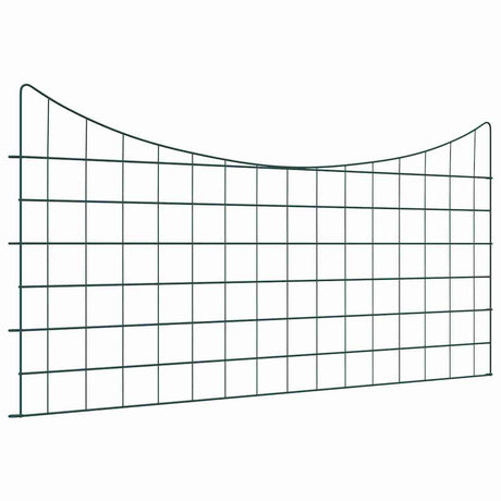Vidaxl vijverhekken set 5 pcs groen 100 x 50 cm staal
