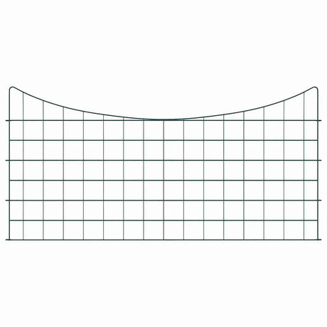 Vidaxl vijverhekken set 5 pcs groen 100 x 50 cm staal