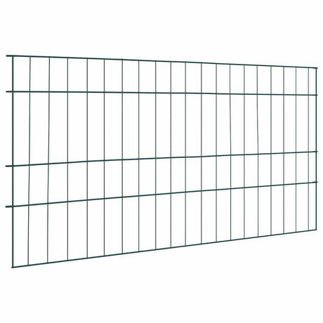 Vidaxl vijverhekken set 5 pcs groen 100 x 50 cm staal