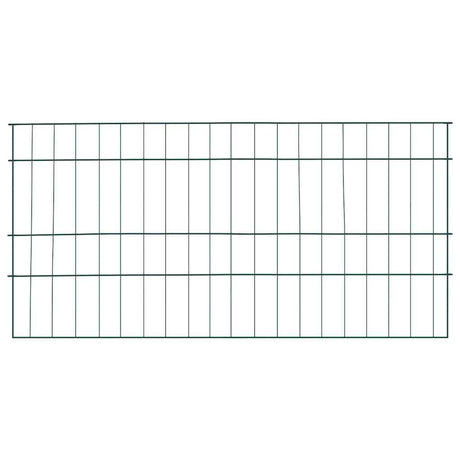 Vidaxl vijverhekken set 5 pcs groen 100 x 50 cm staal
