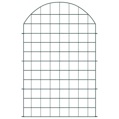 Vidaxl vijverhekken set 8 pcs groen 50 x 80 cm staal