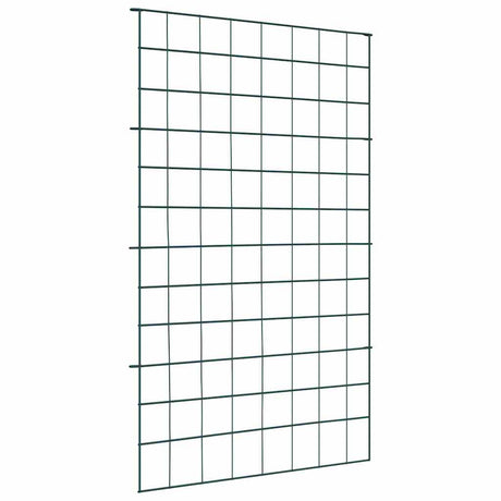 Vidaxl vijverhekken set 8 pcs groen 50 x 80 cm staal
