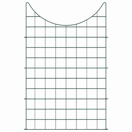 Vidaxl vijverhekken set 8 pcs groen 50 x 80 cm staal