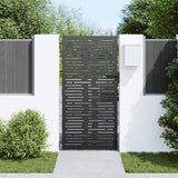 Vidaxl tuinpoort met slot zwart 85 x 200 cm poedergecoat staal