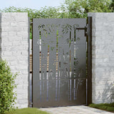 Vidaxl tuinpoort met slot zwart 110 x 130 cm gepoedercoat staal