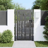 Vidaxl tuinpoort met slot zwart 110 x 205 cm gepoedercoat staal