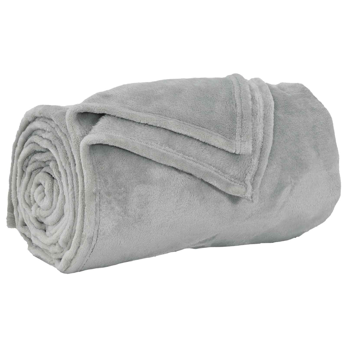 Vidaxl gooi deken grijs 130 x 150 cm fleece