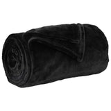 Vidaxl gooi deken zwart 240 x 270 cm fleece
