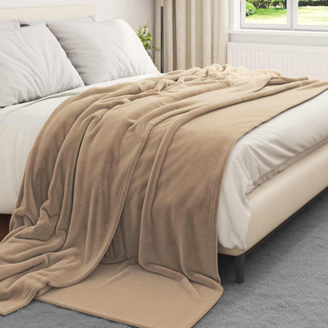 Vidaxl kleden 6 pcs kameel 220 x 240 cm fleece