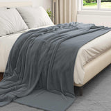 Vidaxl kleden 6 pcs donkergrijs 220 x 240 cm fleece