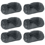 Vidaxl kleden 6 pcs donkergrijs 240 x 270 cm fleece