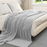 Vidaxl kleden 6 pcs grijs 220 x 240 cm fleece