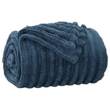 Vidaxl gooi deken marineblauw 150 x 130 cm fleece