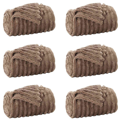 Vidaxl kleden 6 pcs kameel 270 x 240 cm fleece
