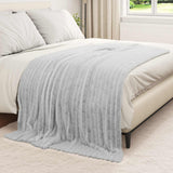 Vidaxl kleden 6 pcs grijs 200 x 150 cm fleece