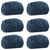 Vidaxl kleden 6 pcs marineblauw 150 x 130 cm fleece