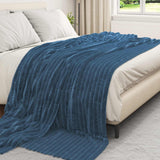 Vidaxl kleden 6 pcs marineblauw 270 x 240 cm fleece