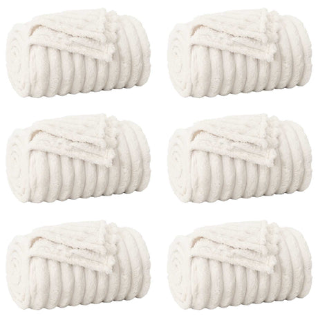 Vidaxl kleden 6 pcs crème 200 x 150 cm fleece