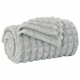 Vidaxl gooi deken grijs 270 x 240 cm fleece