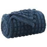 Vidaxl gooi deken marineblauw 150 x 130 cm fleece