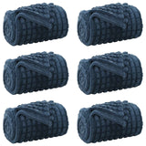 Vidaxl kleden 6 pcs marineblauw 270 x 240 cm fleece