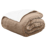 Vidaxl gooi deken kameel 150 x 200 cm fleece