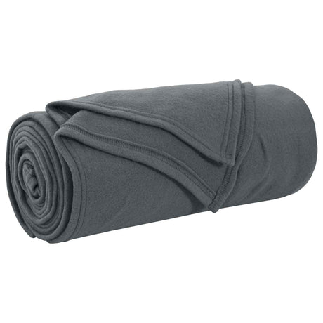 Vidaxl gooi deken donkergrijs 270 x 240 cm fleece
