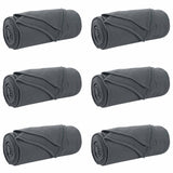 Vidaxl kleden 6 pcs donkergrijs 200 x 150 cm fleece