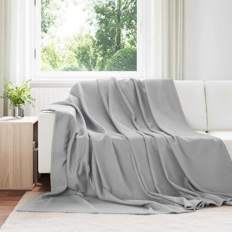 Vidaxl kleden 6 pcs grijs 270 x 240 cm fleece