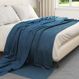 Vidaxl kleden 6 pcs marineblauw 240 x 220 cm fleece