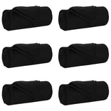 Vidaxl kleden 6 pcs zwart 270 x 240 cm fleece