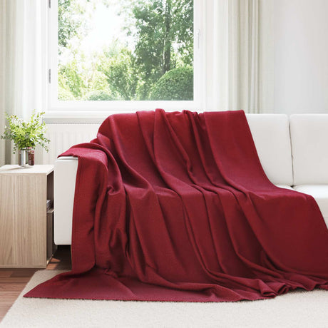 Vidaxl kleden 6 pcs bordeaux rood 270 x 240 cm fleece