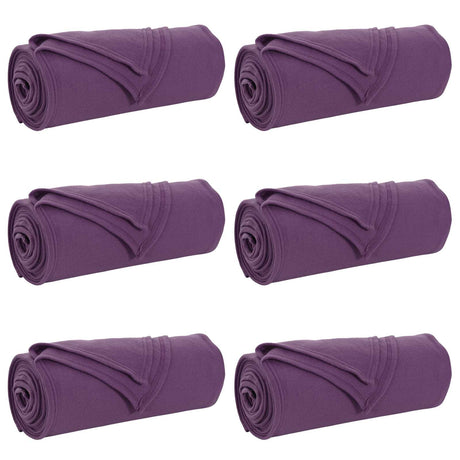 Vidaxl kleden 6 pcs paars 270 x 240 cm fleece