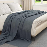 Vidaxl kleden 24 pcs donkergrijs 240 x 220 cm fleece