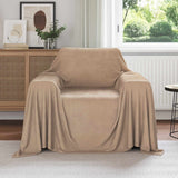 Vidaxl gooi deken kameel 210 x 140 cm fleece