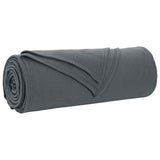 Vidaxl gooi deken donkergrijs 350 x 270 cm fleece